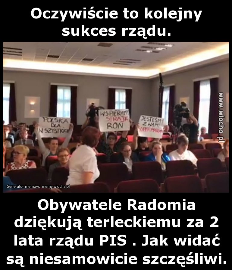 Oczywiście to kolejny sukces rządu. 