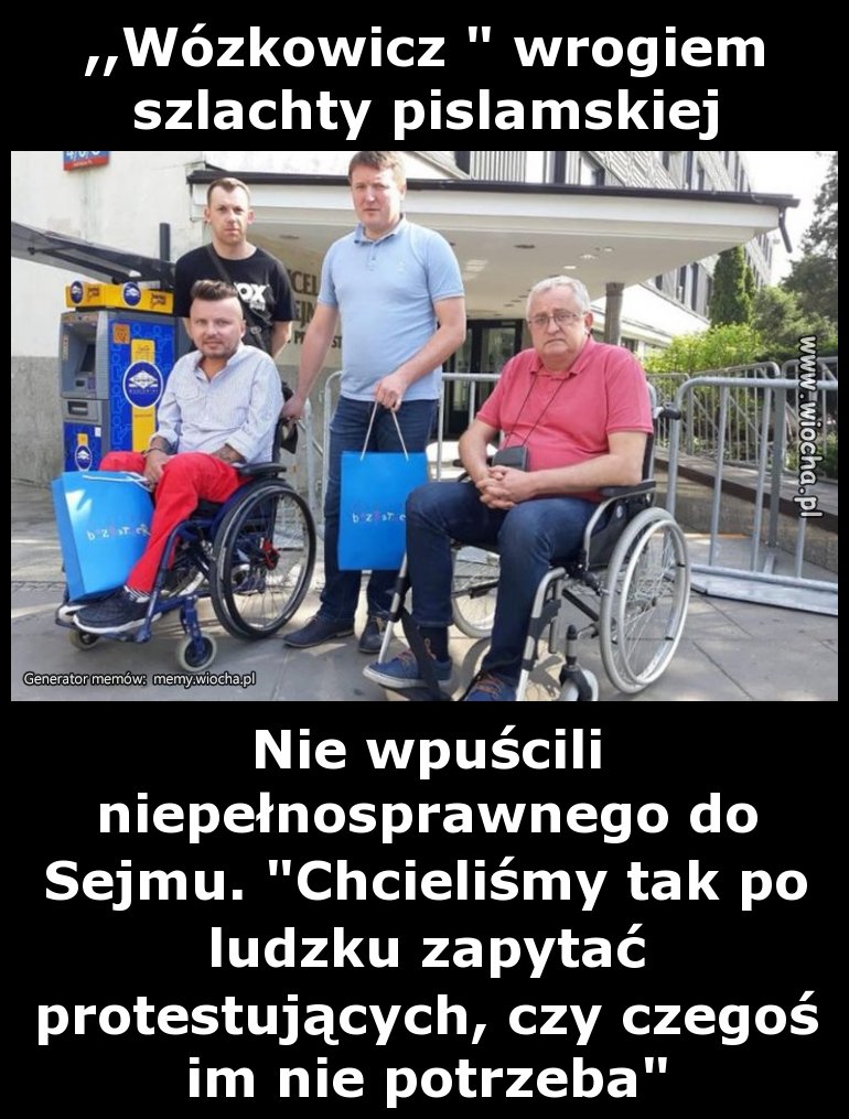 ,,Wózkowicz" wrogiem szlachty pislamskiej
