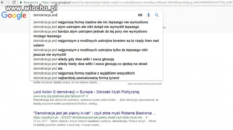 Demokracja jest...