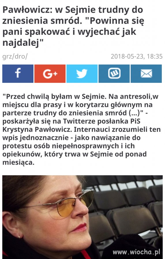 Jak zamknie ,,pani" usta to przestanie smierdzieć