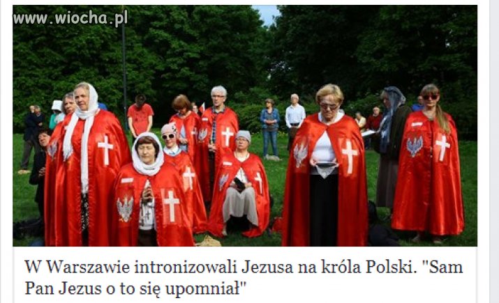 Myślałem że to inscenizacja Bitwy po Grunwaldem