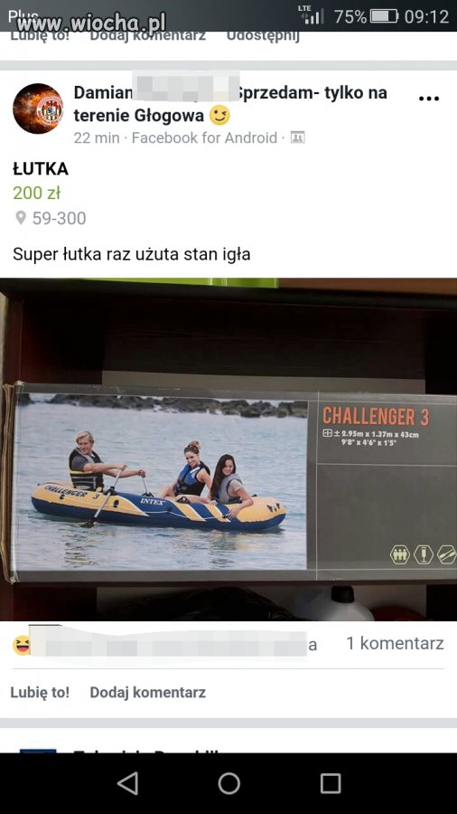 "Łutka" raz użyta