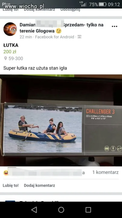 "Łutka" raz użyta