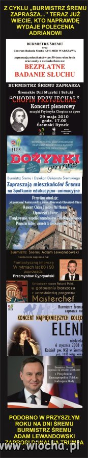Burmistrz Śremu, jego zaproszeniu nikt nie odmawia