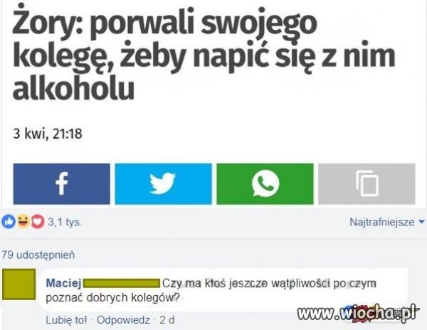 Tacy koledzy to skarb