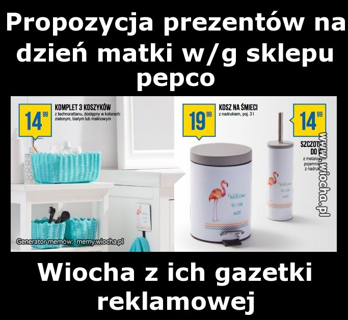 Propozycja prezentów na dzień matki w/g sklepu