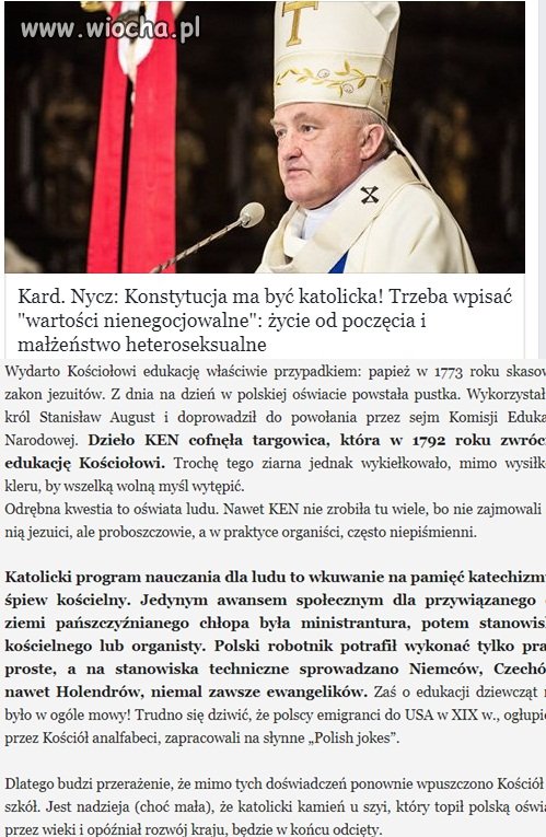 Nie pozwólmy aby znów kler decydował