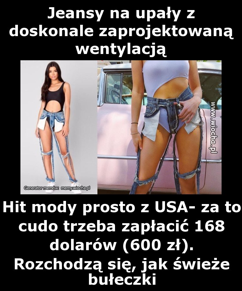 Jeansy na upały z doskonale zaprojektowaną 