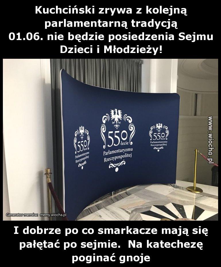 A teraz kochane dzieci możecie pocałować misia w...