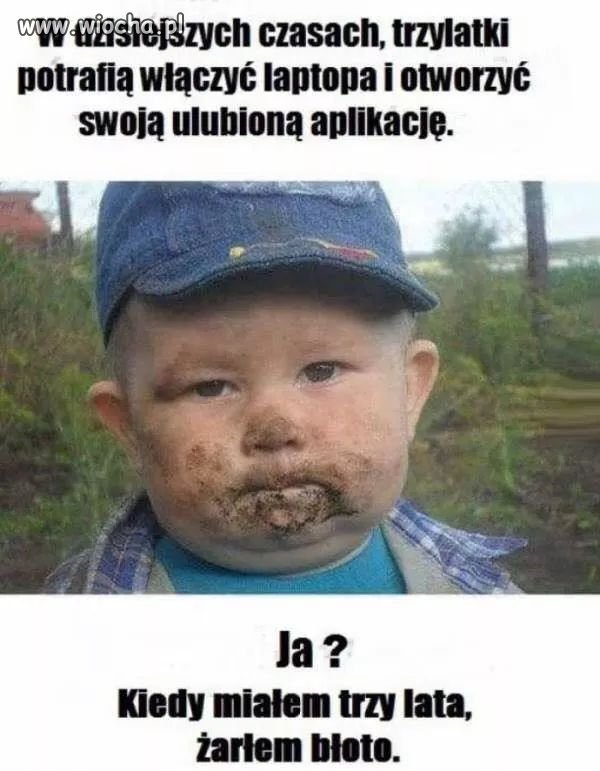 Trzylatek kiedyś a dziś 