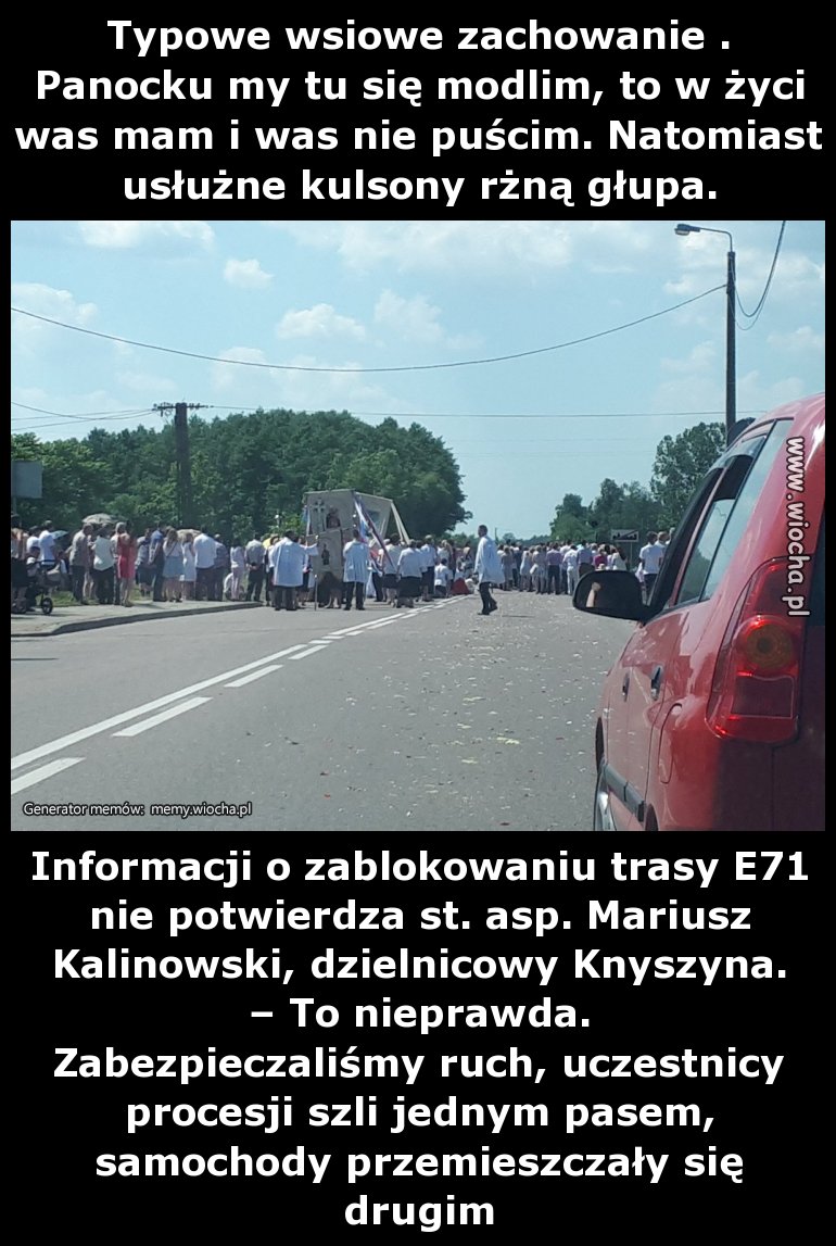 Typowe wsiowe zachowanie 