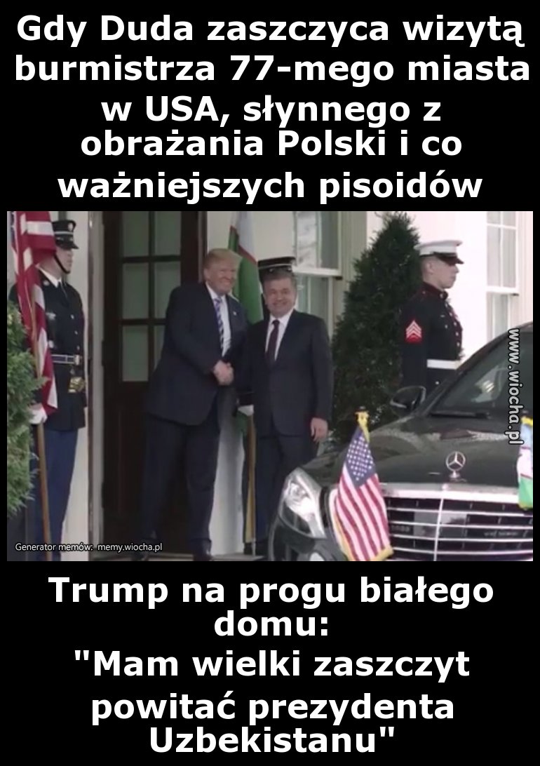 Gdy Duda zaszczyca wizytą burmistrza 77-mego