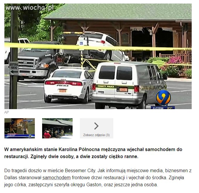 Ze wstępnych ustaleń policji wynika, że