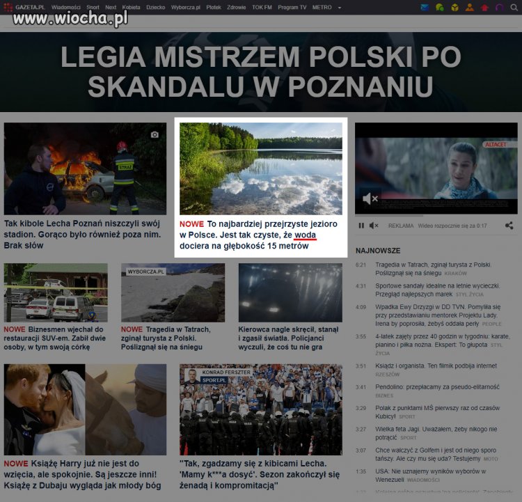 Woda w jeziorze