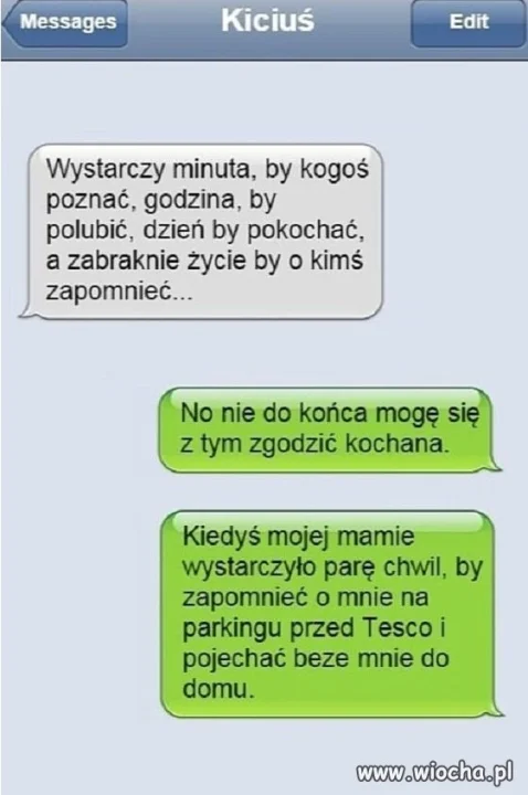 Da się zapomnieć kiciuś.