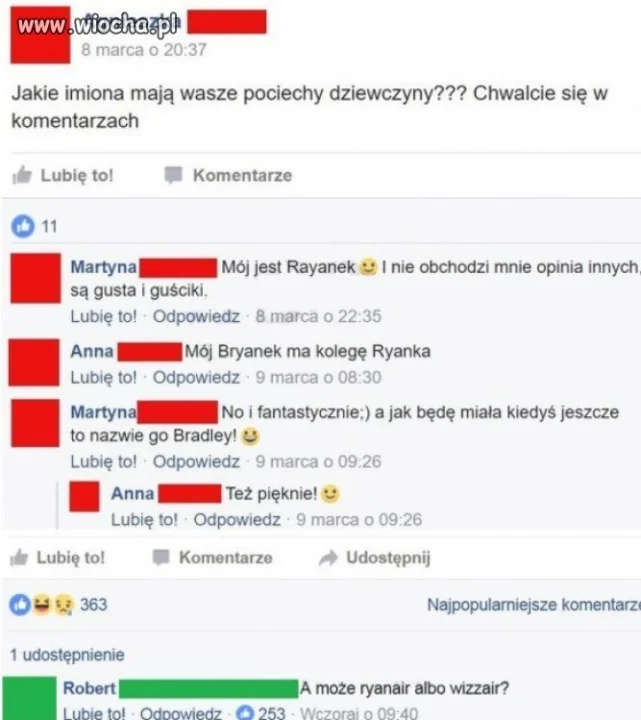 Imiona dla pociech