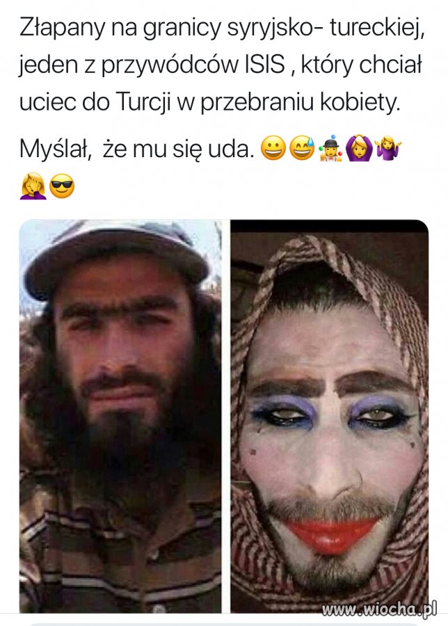 Trochę przesadził z makijażem 
