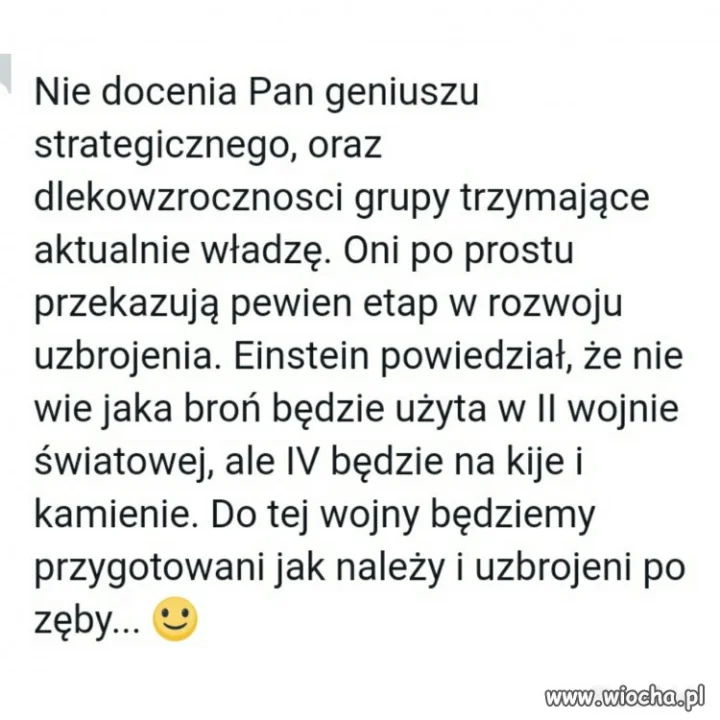 Trafny komentarz w temacie helikopterów dla
