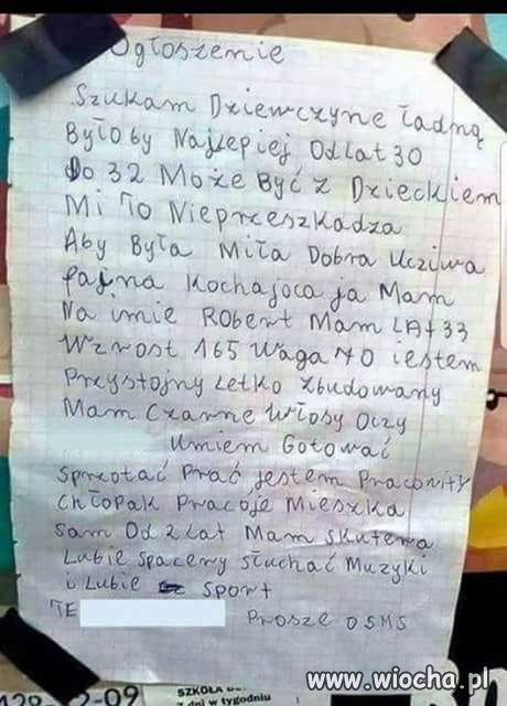 Któraś z pań chętna
