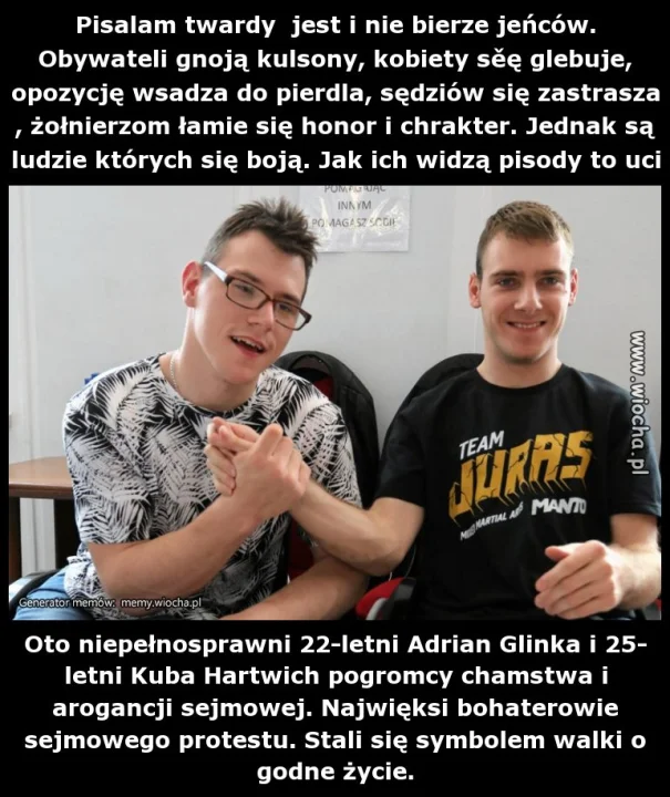 Bohaterzy mimo woli ,a wiocha dla pisu