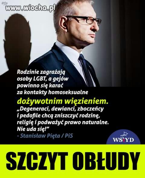 Jego cień mówi sam za siebie.