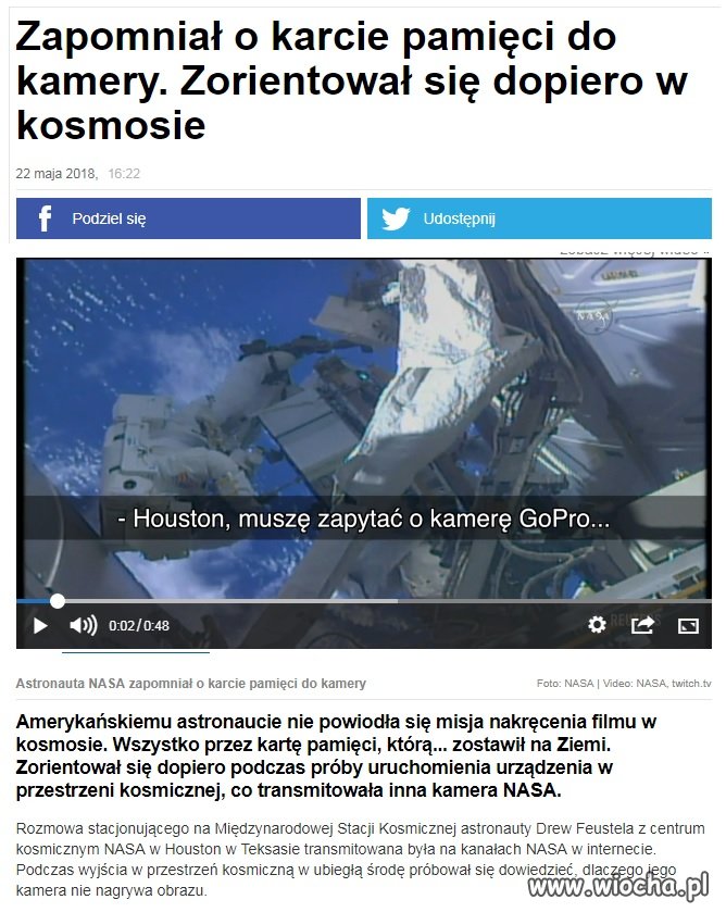 Houston, we've had a problem
