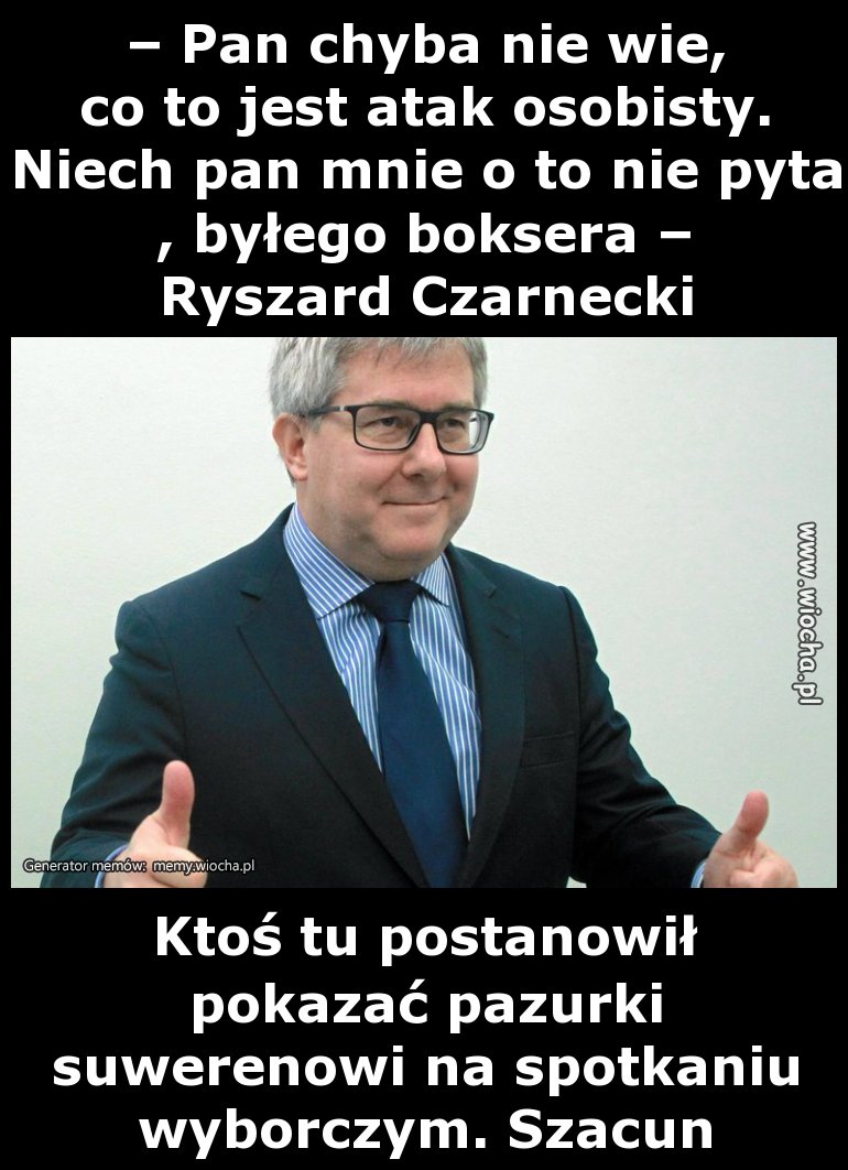 Rysio lekko się zdenerwował gdy ktoś mu zasugerował że.