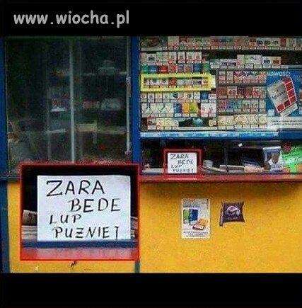 Ma poczucie humoru.