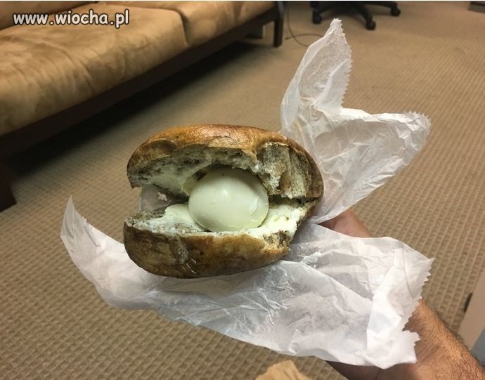Gdy zamówiłeś kanapkę z jajkiem