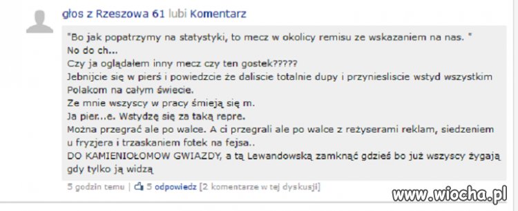 A  już myślałem że tylo ja nie jestem fanem  