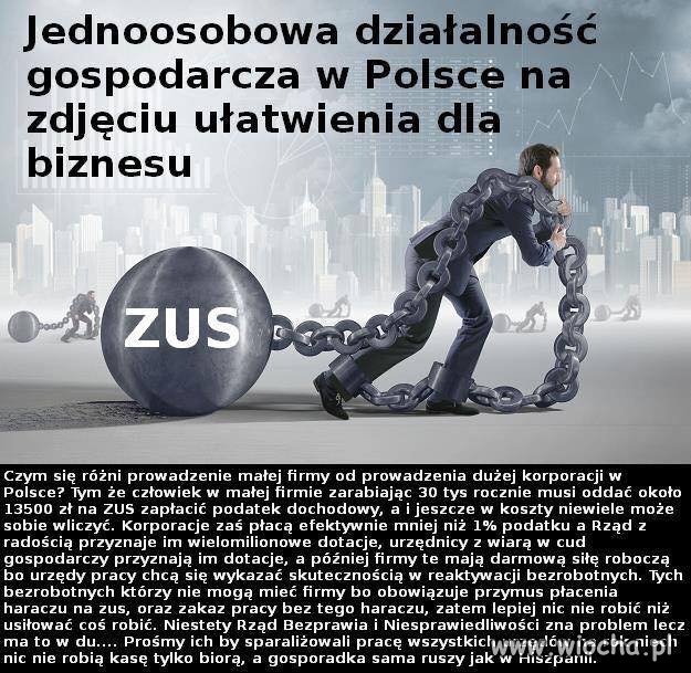 "Haracz" ZUS by żyło się lepiej...