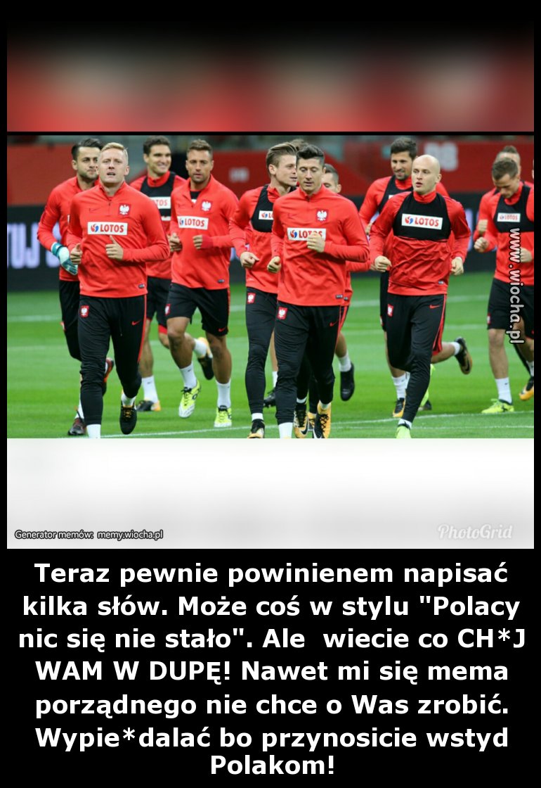 Teraz pewnie powinienem napisać kilka słów..