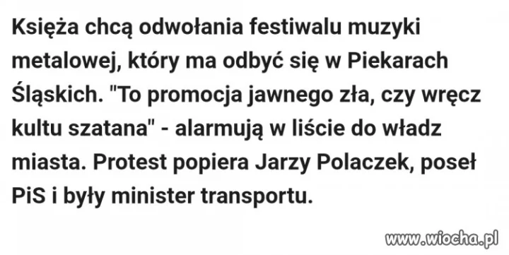 Festiwal przenieść do innej parafi.