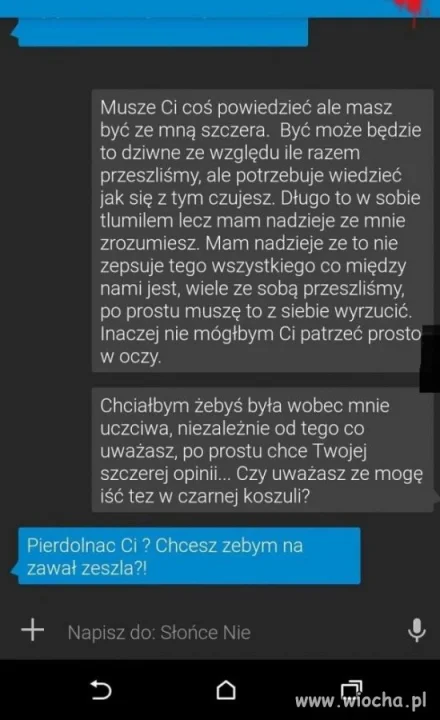 Szczere wyznanie