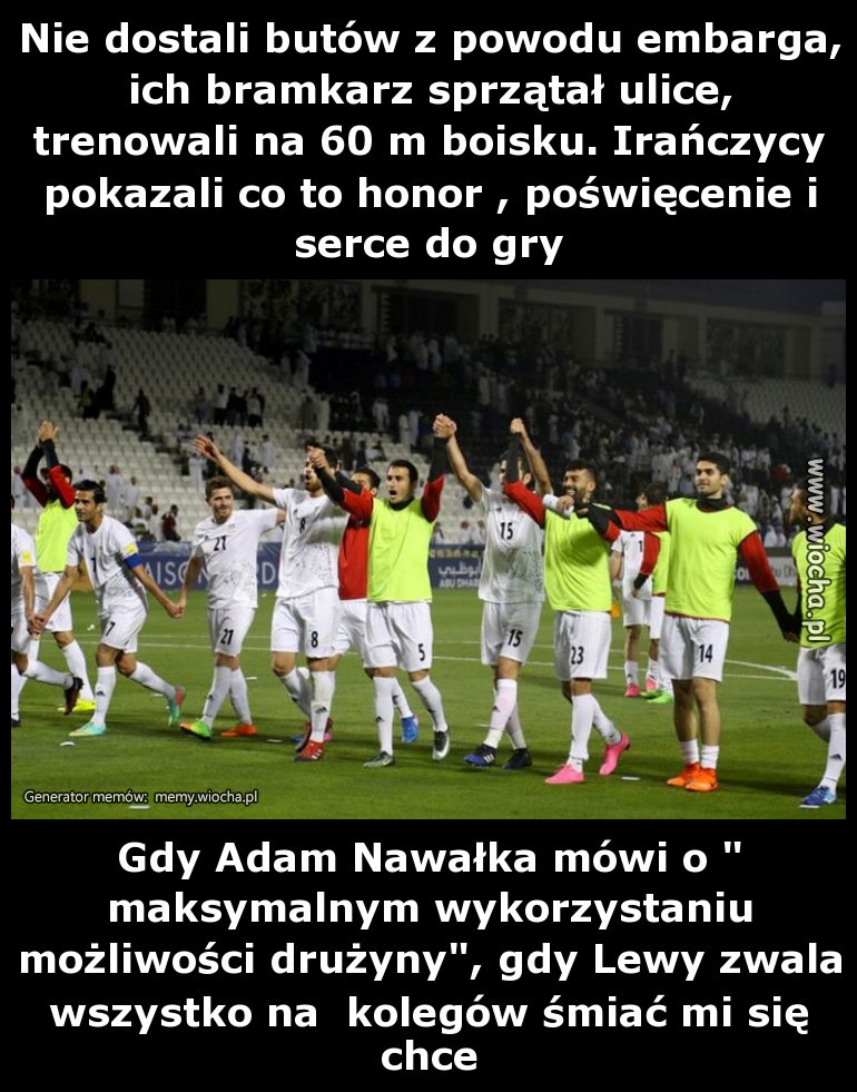 Iran -szacun, Polska... ?