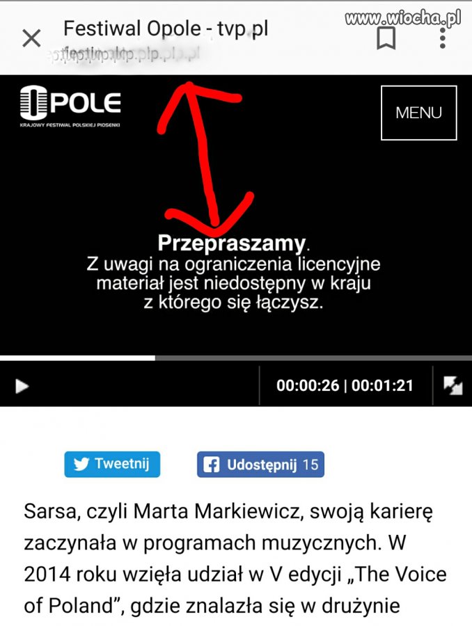 Polski (pseudo) festiwal, na stronie polskiej TV p