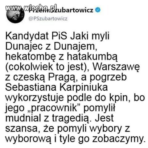Skomentował.