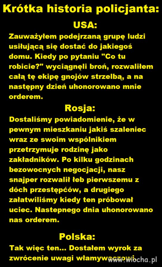 Może i żartobliwie przesadzone...