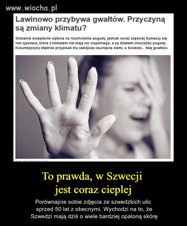 Szwedzi znaleźli dowód na globalne ocieplenie