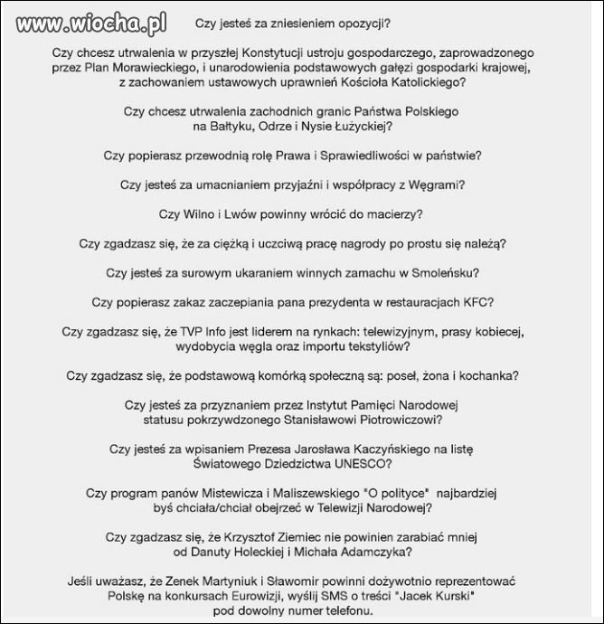 Drugi zestaw pytań referendalnych