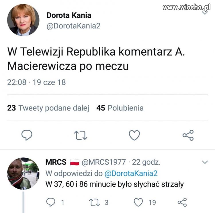 Macierewicz komentatorem sportowym.