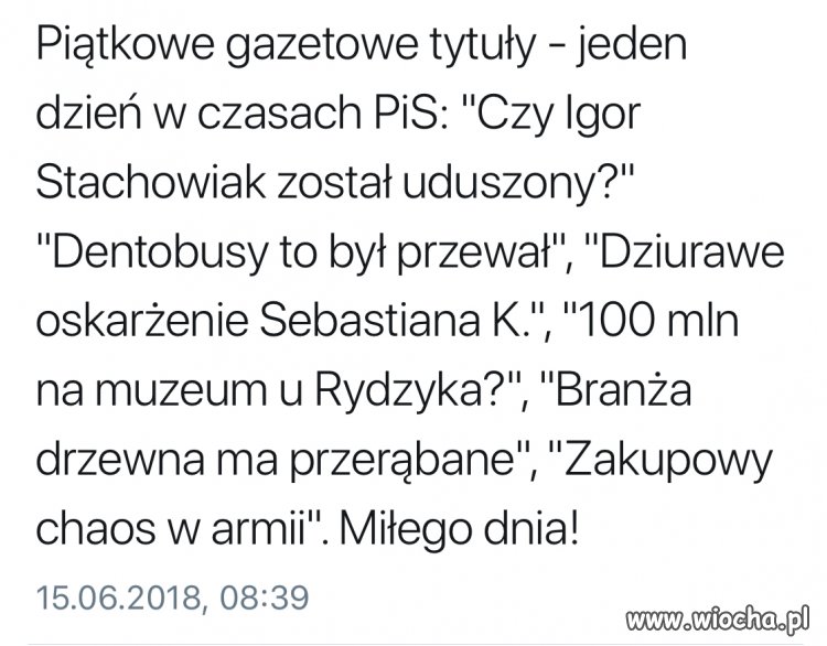 Jeden dzien z życia PiS 