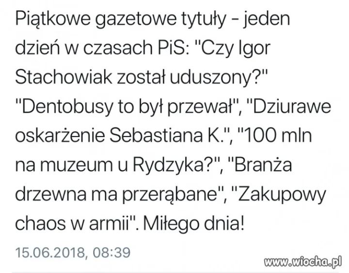 Jeden dzien z życia PiS 
