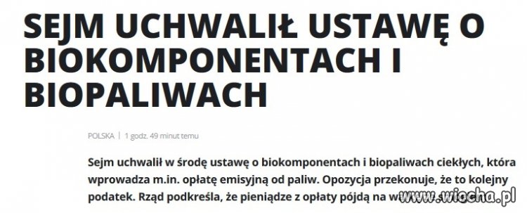 Jakby ktoś przegapił, to PiS wprowadził podatek