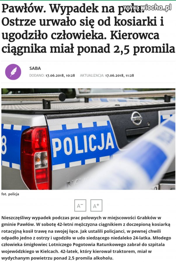 Alkohol w pracy.