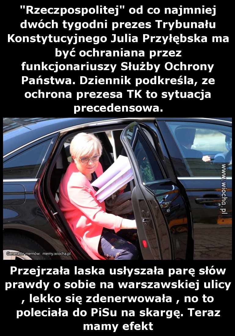 Skarżypyta puściła farbę