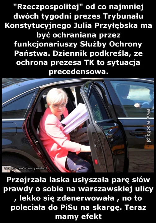 Skarżypyta puściła farbę