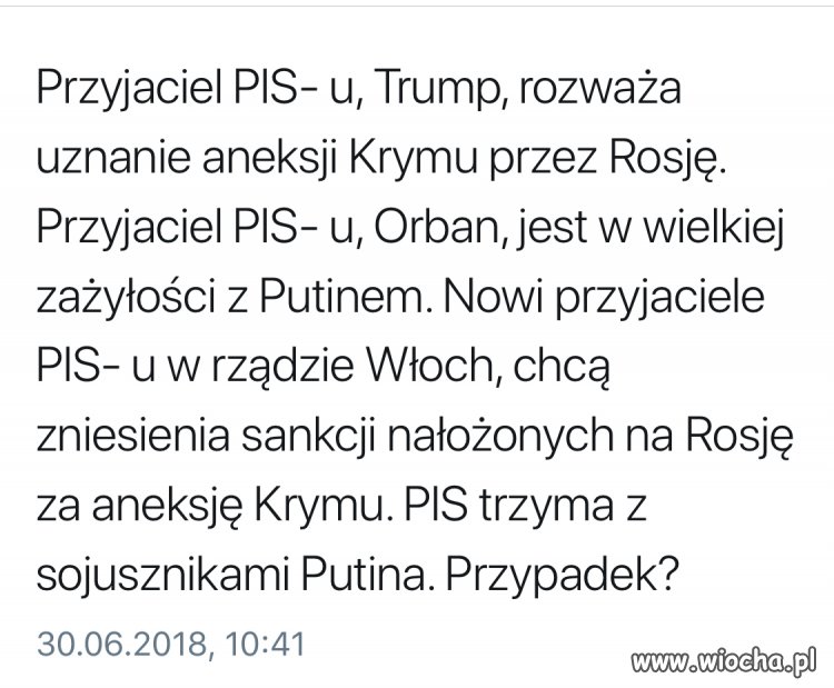Przypadek? Nie sądzę.