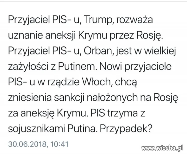 Przypadek? Nie sądzę.