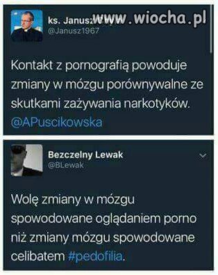To chyba dużo ten ksiądz oglądał.